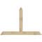 Ekena Millwork Portland Rough Sawn Timber Gable Bracket, Douglas Fir, 72"W x 48"H x 4"D x 6"F, 16/12 Pitch GBW072X48X0406POR00RDF - alternate 1